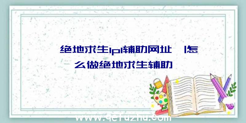 「绝地求生lpl辅助网址」|怎么做绝地求生辅助